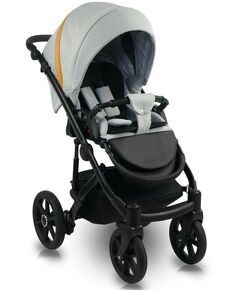 Коляски детские: Коляска 2в1 Bexa IDEAL ID 05 серый+рыжая кожа фотографии