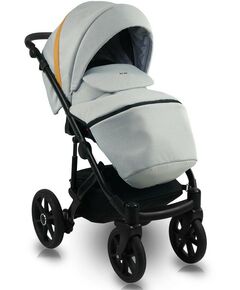 Коляски детские: Коляска 2в1 Bexa IDEAL ID 05 серый+рыжая кожа фотографии