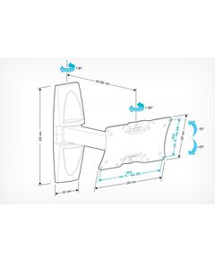 Купить Кронштейн Holder LCDS-5063 черный, изображение 3 в интернет-магазине Irkshop.ru