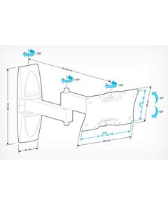 Купить Кронштейн Holder LCDS-5064 белый, изображение 2 в интернет-магазине Irkshop.ru