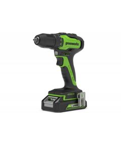 Дрели и шуруповерты: Дрель-шуруповерт аккумуляторная Greenworks GD24DD35K2 24V, c 1хАКБ 2 Ач и ЗУ в кейсе [3704007UA] фотографии