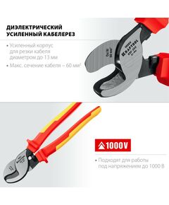 Купить Кабелерез диэлектрический усиленный KRAFTOOL KSF-25V [23334-25V], изображение 2 в интернет-магазине Irkshop.ru