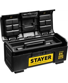 Купить Ящик для инструмента STAYER Professional TOOLBOX-24 пластиковый [38167-24], изображение 2 в интернет-магазине Irkshop.ru