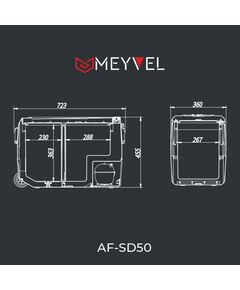 Купить Компрессорный автохолодильник Meyvel AF-SD50, изображение 2 в интернет-магазине Irkshop.ru