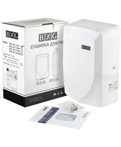 Купить Сушилка для рук BXG BXG-JET-3100 1000 Вт, ультрафиолет, пластик, белая, изображение 6 в интернет-магазине Irkshop.ru