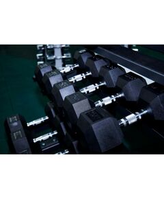 Гантели:  Гантель гексагональная обрезиненная PROFI-FIT 25 кг фотографии