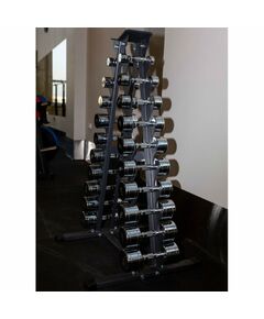 Гантели:  Гантельный ряд CHROME (шаг 1 кг, 10 пар) PROFI-FIT 1-10 кг фотографии