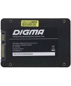 SSD-накопители: Накопитель Digma 512 Gb RUN S9 SATA 6Gb/s 2.5" 3D  TLC [DGSR2512GS93T] фотографии