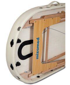 Массажные столы:  Массажный складной стол Mizomed Premium Oval 2 крем фотографии