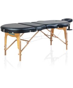 Массажные столы:  Массажный складной стол Mizomed Premium Oval 3 черный фотографии