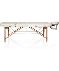 Массажные столы:  Массажный складной стол Mizomed Premium Oval 3 крем фотографии