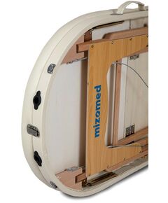 Массажные столы:  Массажный складной стол Mizomed Premium Oval 3 крем фотографии