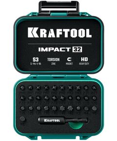 Купить Набор ударных бит KRAFTOOL IMPACT-32 32 шт [26066-H32], изображение 5 в интернет-магазине Irkshop.ru