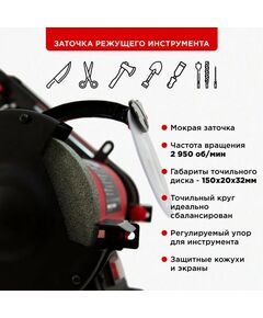 Купить Точило электрическое RANGE EGS500/150-PRO, изображение 7 в интернет-магазине Irkshop.ru