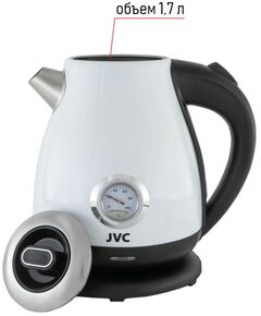 Купить Чайник JVC JK-KE1717 white, изображение 6 в интернет-магазине Irkshop.ru