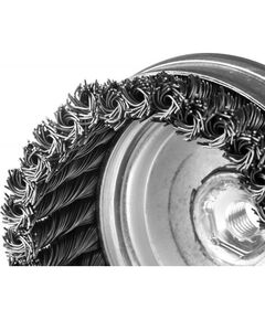 Купить Щетка чашечная для УШМ Зубр Профессионал 120ммхМ14 плетеные пучки стальной проволоки 0,5мм [35275-120_z02], изображение 3 в интернет-магазине Irkshop.ru