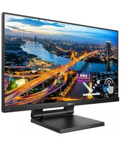 Мониторы: ЖК-монитор PHILIPS 222B1TC/00 Black 21.5" IPS, Multi-Touch, 1920x1080, 75Hz, 4 ms, 178°/178°, 250 cd/m, 50M:1, +HDMI 1.4, +DisplayPort 1.2, +4xUSB 3.2, +MM, +регулировка по высоте фотографии