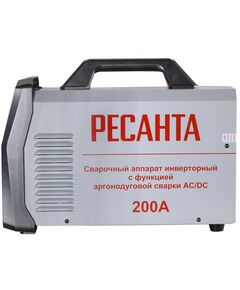 Сварочные аппараты: Сварочный аппарат инверторный РЕСАНТА САИ-200АД (АС/DC) MMA, TIG, 220-230 В, 10 – 200 А, ПН - 60% [65/98] фотографии