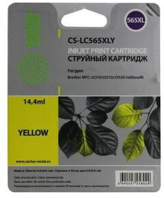 Купить Картридж совместимый Cactus CS-LC565XLY Yellow для Brother MFC-J2310/J2510/J3520, изображение 2 в интернет-магазине Irkshop.ru