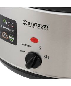Купить Медленноварка Endever Vita-112 серый/стальной [90225], изображение 5 в интернет-магазине Irkshop.ru