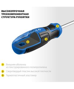 Купить Набор отверток Зубр Профессионал-18 18 шт [25242], изображение 3 в интернет-магазине Irkshop.ru