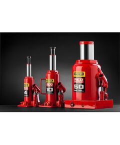 Купить Домкрат бутылочный гидравлический STAYER RED FORCE 4т 195-380мм в кейсе [43160-4-K], изображение 2 в интернет-магазине Irkshop.ru