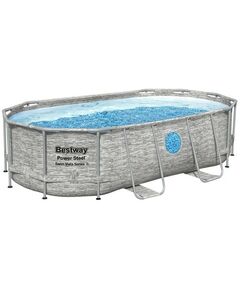 Бассейны: Бассейн каркасный Bestway Power Steel Swim Vista 427 х 250 х 100 см фильтр-насос, лестница, тент [56714] фотографии