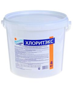 Бассейны: Дезинфицирующее средство для воды в бассейне  Хлоритэкс ведро 4 кг фотографии