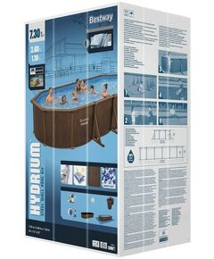 Бассейны: Бассейн стальной Bestway HYDRIUM 730 х 360 х 130 см песч. фильтр-насос, ским, лестница, тент, подложка [561CW] фотографии