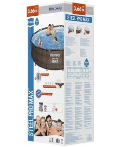 Бассейны: Бассейн каркасный Bestway Steel Pro 366 х 100 см фильтр-насос, лестница [56709] фотографии