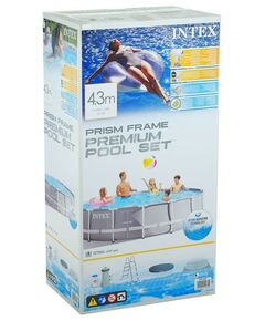 Бассейны: Бассейн каркасный Intex Prism Frame 427 х 107 см фильтр-насос, лестница, тент, подстилка [26720NP] фотографии