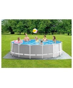 Бассейны: Бассейн каркасный Intex Prism Frame 457 х 122 см фильтр-насос, лестница, тент, подстилка фотографии