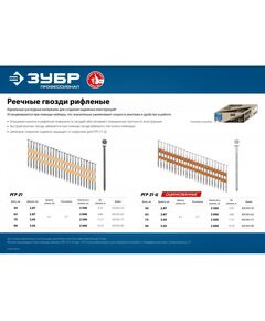 Купить Реечные гвозди рифленые Зубр РГР-21 50 мм 3500 шт. [305392-50], изображение 3 в интернет-магазине Irkshop.ru