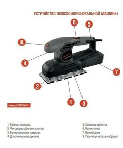 Купить Шлифмашина вибрационная P.I.T. PSP300-C МАСТЕР 300Вт, подошва 187*90мм, изображение 2 в интернет-магазине Irkshop.ru