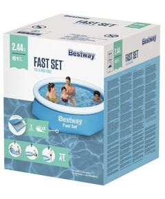 Бассейны: Бассейн надувной Bestway Fast Set 244 х 61 см [57448] фотографии