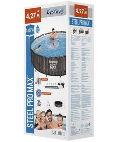 Бассейны: Бассейн каркасный Bestway Steel Pro 427 х 107 см фильтр-насос, лестница, тент [5614Z] фотографии