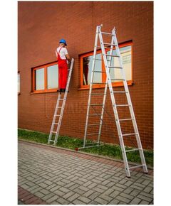 Купить Лестница трехсекционная KRAUSE 6м 3х10 ступеней, алюминий, 16кг [010407], изображение 3 в интернет-магазине Irkshop.ru