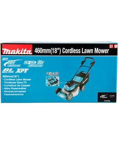 Купить Газонокосилка аккумуляторная самоходная Makita DLM462 Li-ion 36В, B=46см, Н=20-100мм, 60л, 2х5Ач, 39кг, изображение 6 в интернет-магазине Irkshop.ru