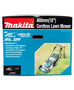 Купить Газонокосилка аккумуляторная самоходная Makita DLM462 Li-ion 36В, B=46см, Н=20-100мм, 60л, 2х5Ач, 39кг, изображение 7 в интернет-магазине Irkshop.ru