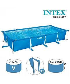 Бассейны: Бассейн Intex RECTANGULAR FRAME SET 450*220*84 см [28273NP] фотографии
