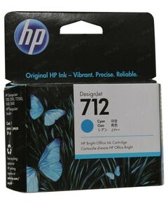 Для HP (оригинал): Картридж HP 3ED67A Cyan №712 для HP  DesignJet T210/230/250/630/650 фотографии