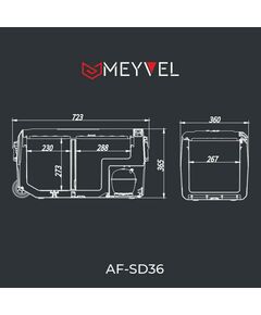 Купить Компрессорный автохолодильник Meyvel AF-SD36, изображение 3 в интернет-магазине Irkshop.ru
