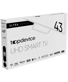 Купить Телевизор TopDevice TDTV43BS05U 43", 3840x2160, DVB-T2/C/S2, HDMI 3, USB 2, Smart TV, черный, изображение 7 в интернет-магазине Irkshop.ru