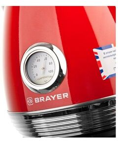 Купить Чайник электрический BRAYER 1007BR-RD 1.7л, 2.2кВт, контроллер Strix, фильтр, изображение 8 в интернет-магазине Irkshop.ru