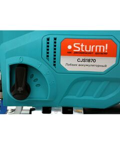 Лобзики: Лобзик аккумуляторный Sturm! CJS1870 18 В, б/щ двиг, 1BatterySystem, пропил 80 мм, без ЗУ и АКБ фотографии