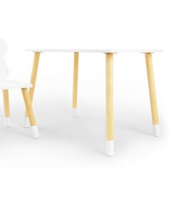 Купить Комплект детской мебели стол и стул Я сам Мишутка Белый/Белый/Береза, изображение 2 в интернет-магазине Irkshop.ru