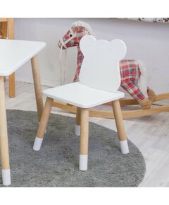 Купить Комплект детской мебели стол и стул Я сам Мишутка Белый/Белый/Береза, изображение 3 в интернет-магазине Irkshop.ru