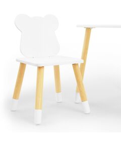 Купить Комплект детской мебели стол и стул Я сам Мишутка Белый/Белый/Береза, изображение 4 в интернет-магазине Irkshop.ru