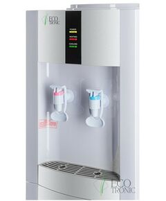 Купить Кулер для воды Ecotronic H1-LE v.2 нагрев и охлаждение, 500/60 Вт, бело-серебристый, изображение 4 в интернет-магазине Irkshop.ru