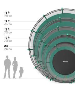 Купить Батут UNIX line SUPREME BASIC 10 ft (green), изображение 10 в интернет-магазине Irkshop.ru